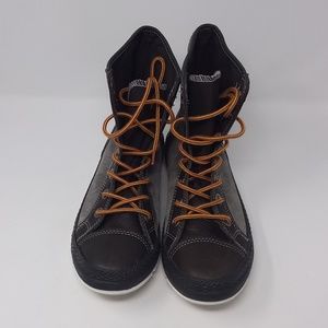 Converse Brown Leather Suede Unisex High Tops